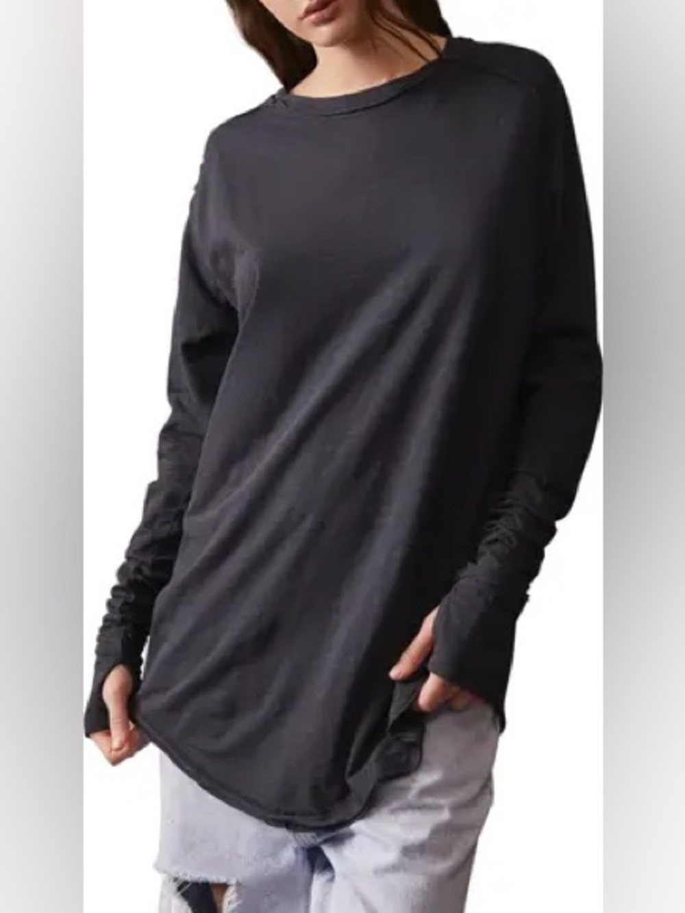Free People We the Free Arden Extra Long Cotton Top